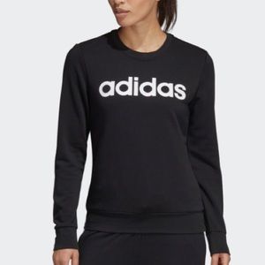 Adidas black crewneck sweater